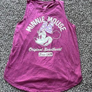 Magenta Minnie Mouse Tank Top, women’s size large, Disney Shirt